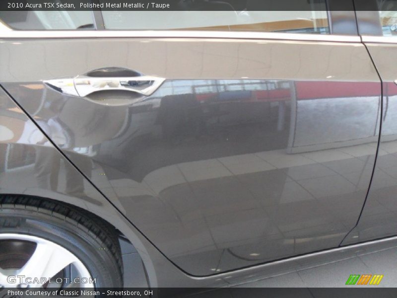 Polished Metal Metallic / Taupe 2010 Acura TSX Sedan
