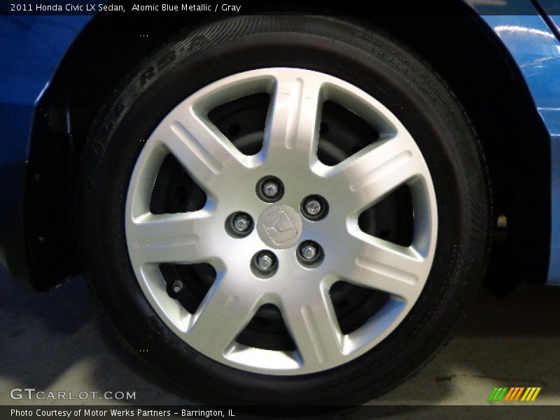 Atomic Blue Metallic / Gray 2011 Honda Civic LX Sedan