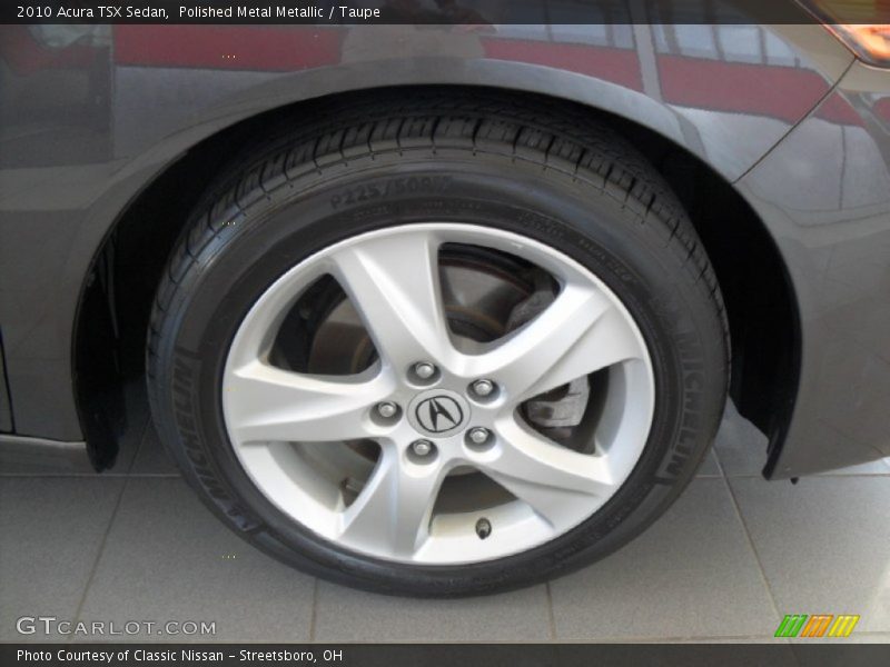 Polished Metal Metallic / Taupe 2010 Acura TSX Sedan