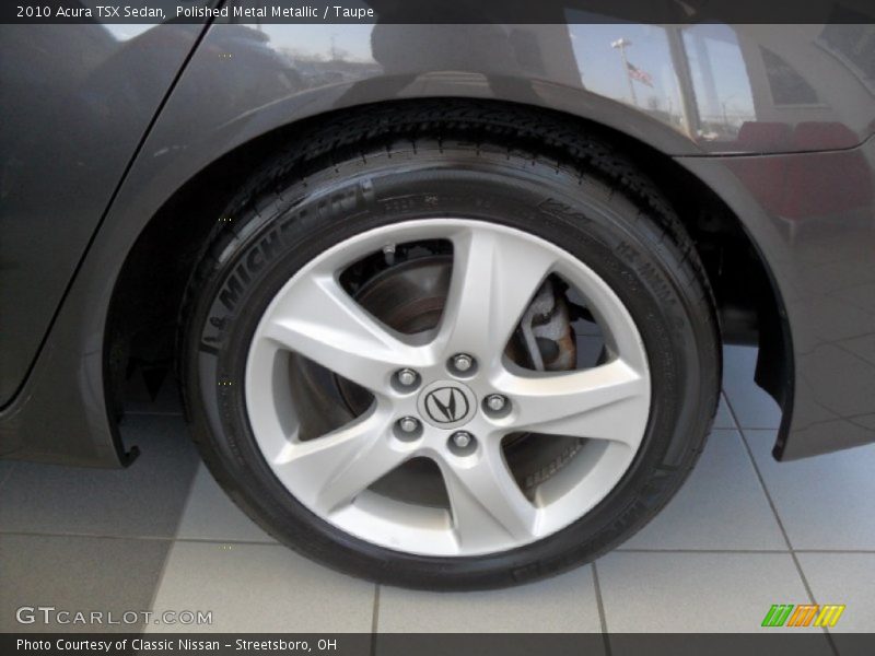 Polished Metal Metallic / Taupe 2010 Acura TSX Sedan