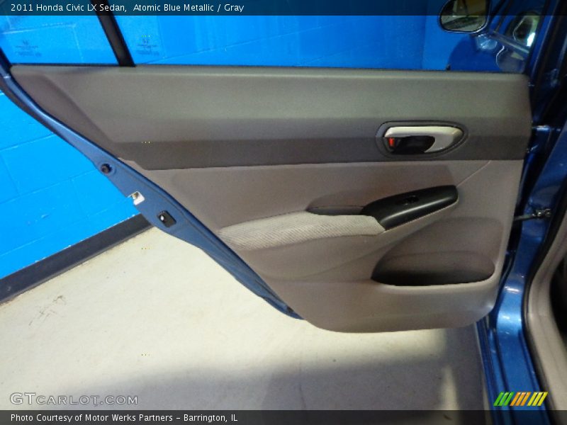 Atomic Blue Metallic / Gray 2011 Honda Civic LX Sedan