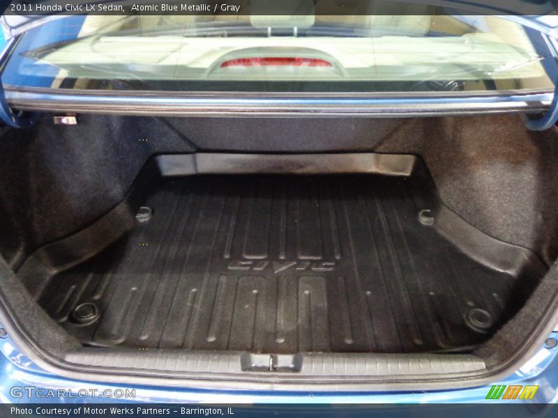 Atomic Blue Metallic / Gray 2011 Honda Civic LX Sedan