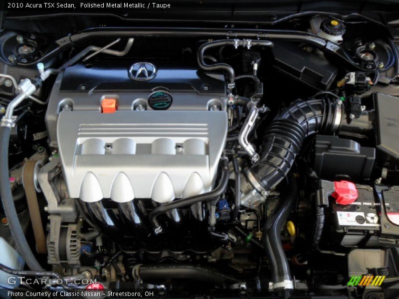 Polished Metal Metallic / Taupe 2010 Acura TSX Sedan
