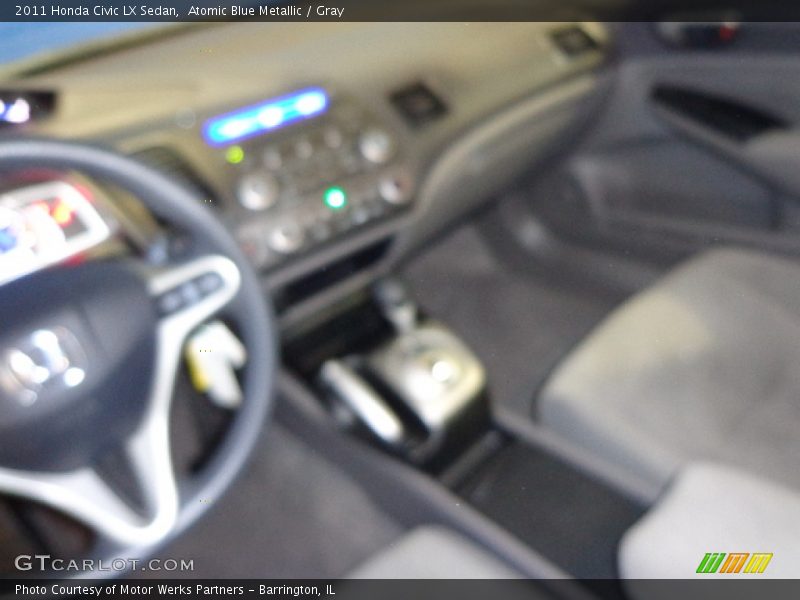 Atomic Blue Metallic / Gray 2011 Honda Civic LX Sedan