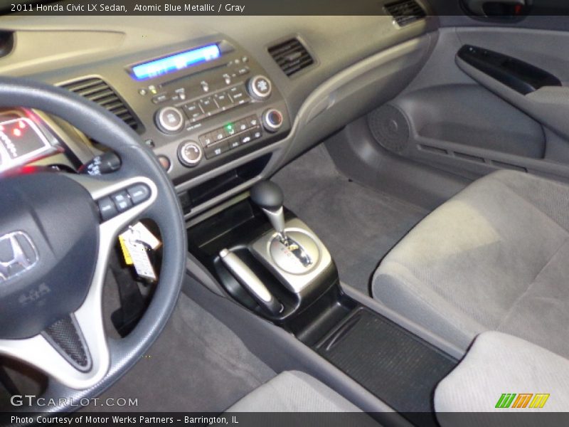Atomic Blue Metallic / Gray 2011 Honda Civic LX Sedan