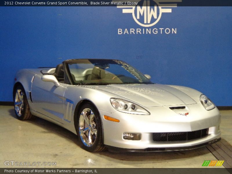 Blade Silver Metallic / Ebony 2012 Chevrolet Corvette Grand Sport Convertible