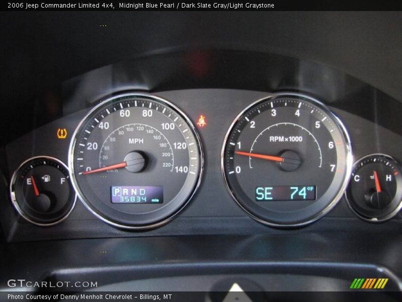 Midnight Blue Pearl / Dark Slate Gray/Light Graystone 2006 Jeep Commander Limited 4x4