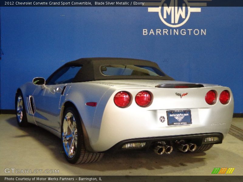 Blade Silver Metallic / Ebony 2012 Chevrolet Corvette Grand Sport Convertible