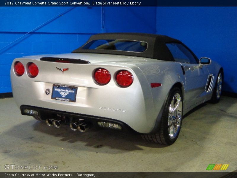 Blade Silver Metallic / Ebony 2012 Chevrolet Corvette Grand Sport Convertible