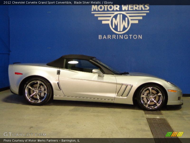 Blade Silver Metallic / Ebony 2012 Chevrolet Corvette Grand Sport Convertible
