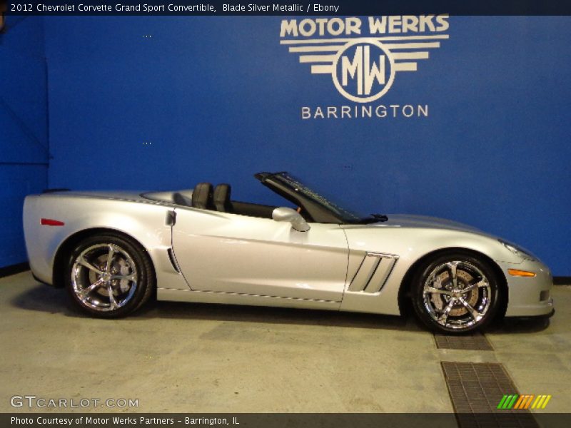 Blade Silver Metallic / Ebony 2012 Chevrolet Corvette Grand Sport Convertible