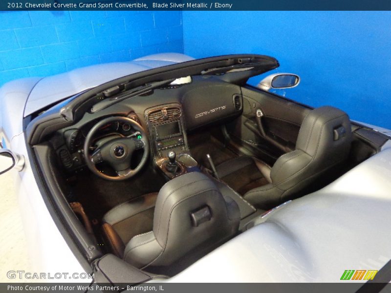  2012 Corvette Grand Sport Convertible Ebony Interior