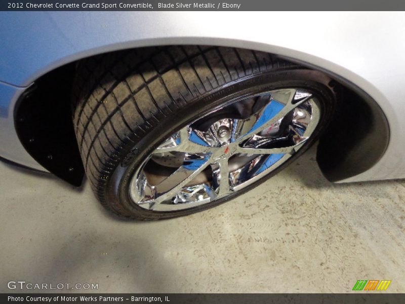 Blade Silver Metallic / Ebony 2012 Chevrolet Corvette Grand Sport Convertible