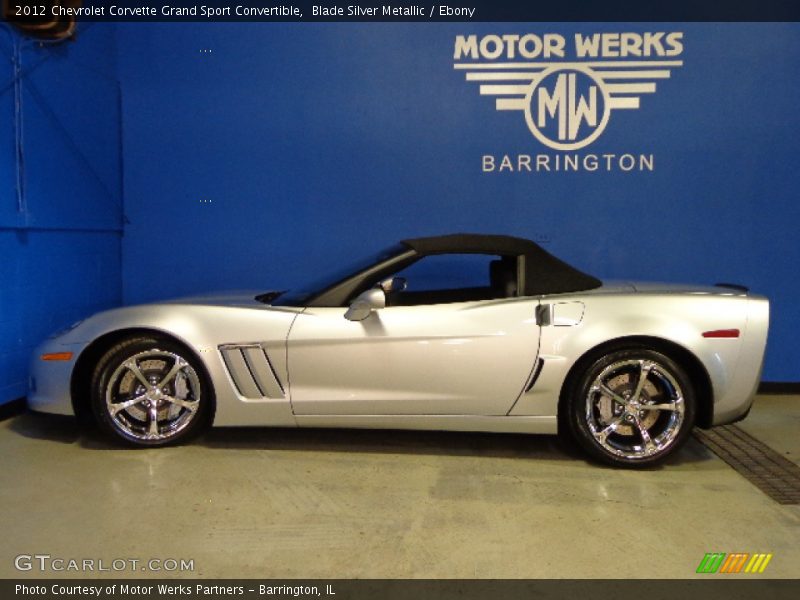 Blade Silver Metallic / Ebony 2012 Chevrolet Corvette Grand Sport Convertible