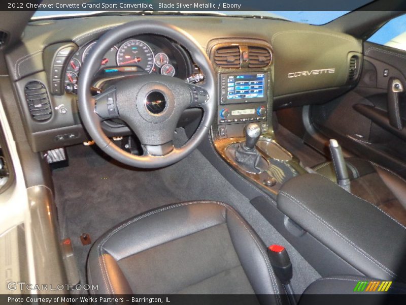  2012 Corvette Grand Sport Convertible Ebony Interior