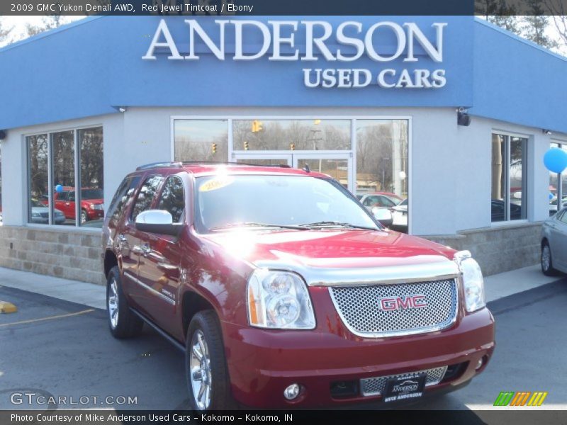 Red Jewel Tintcoat / Ebony 2009 GMC Yukon Denali AWD