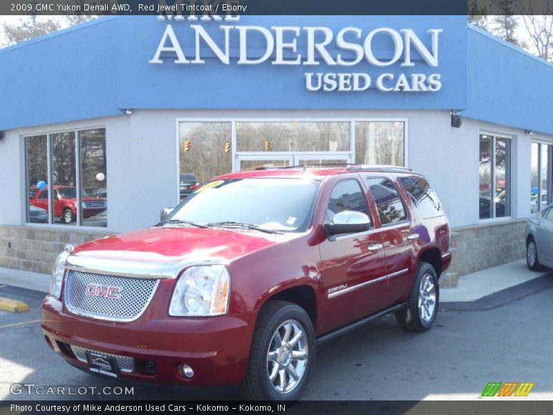 Red Jewel Tintcoat / Ebony 2009 GMC Yukon Denali AWD