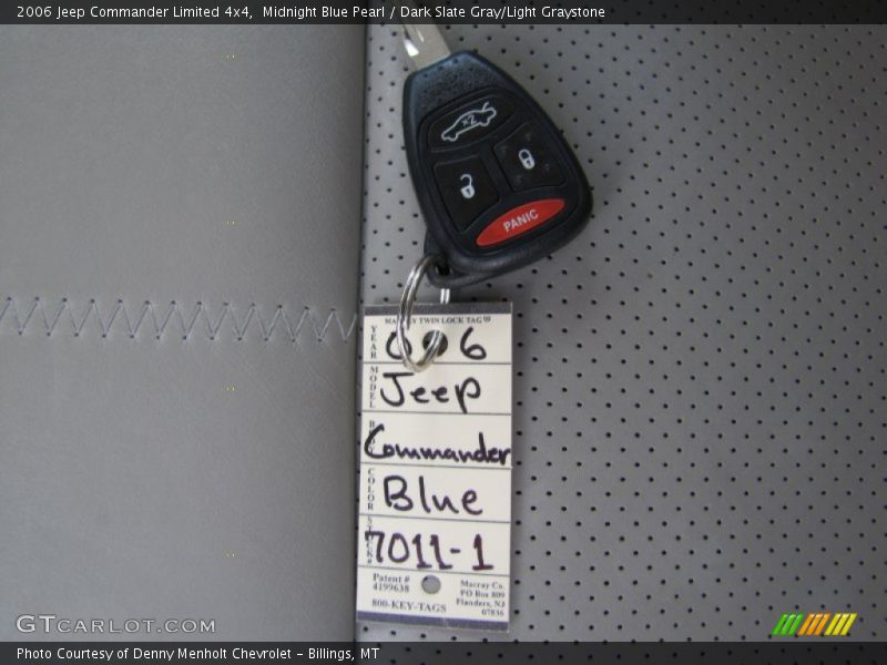 Midnight Blue Pearl / Dark Slate Gray/Light Graystone 2006 Jeep Commander Limited 4x4