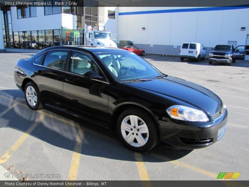 Black / Gray 2011 Chevrolet Impala LS
