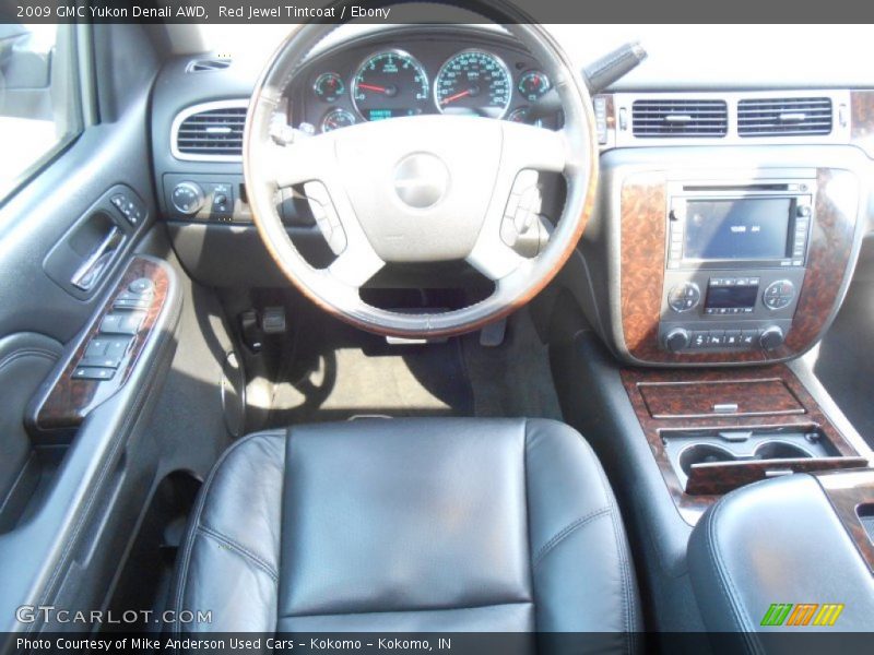 Red Jewel Tintcoat / Ebony 2009 GMC Yukon Denali AWD