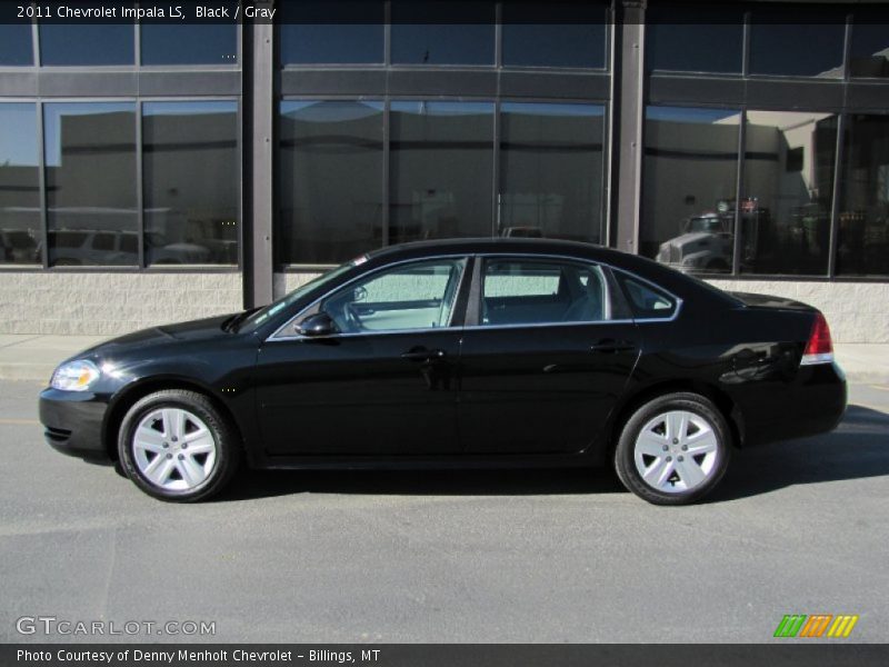 Black / Gray 2011 Chevrolet Impala LS