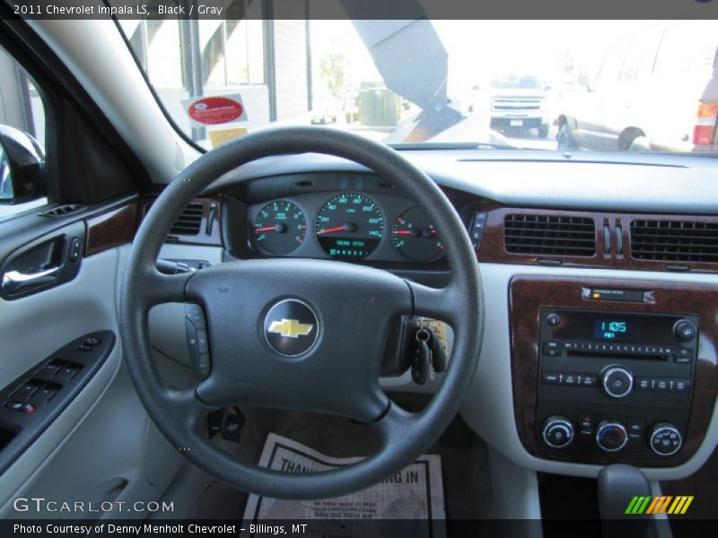 Black / Gray 2011 Chevrolet Impala LS
