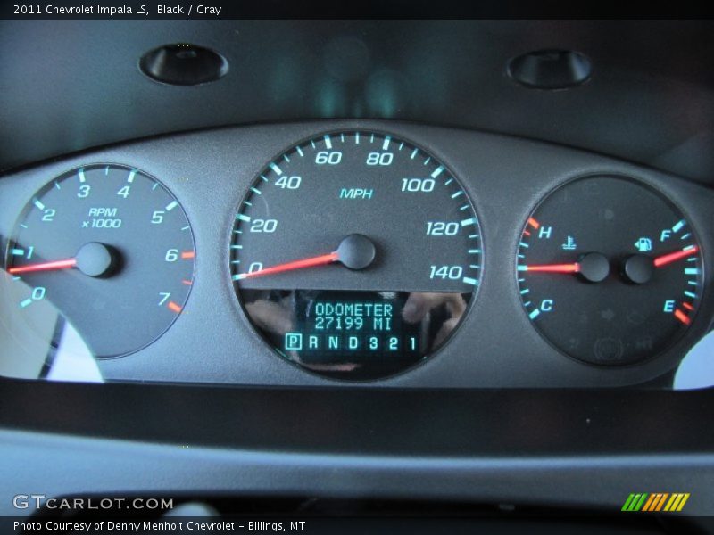Black / Gray 2011 Chevrolet Impala LS