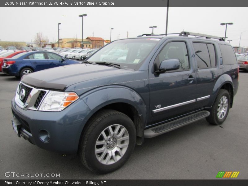 Silverton Blue / Graphite 2008 Nissan Pathfinder LE V8 4x4