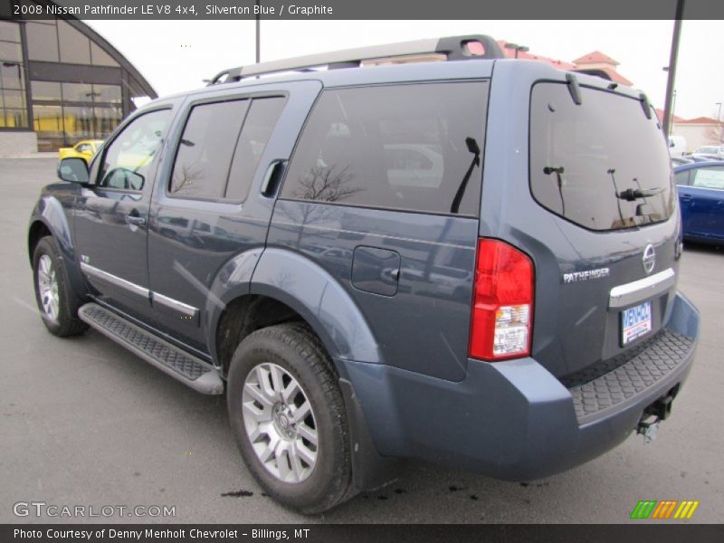 Silverton Blue / Graphite 2008 Nissan Pathfinder LE V8 4x4