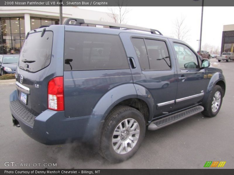 Silverton Blue / Graphite 2008 Nissan Pathfinder LE V8 4x4
