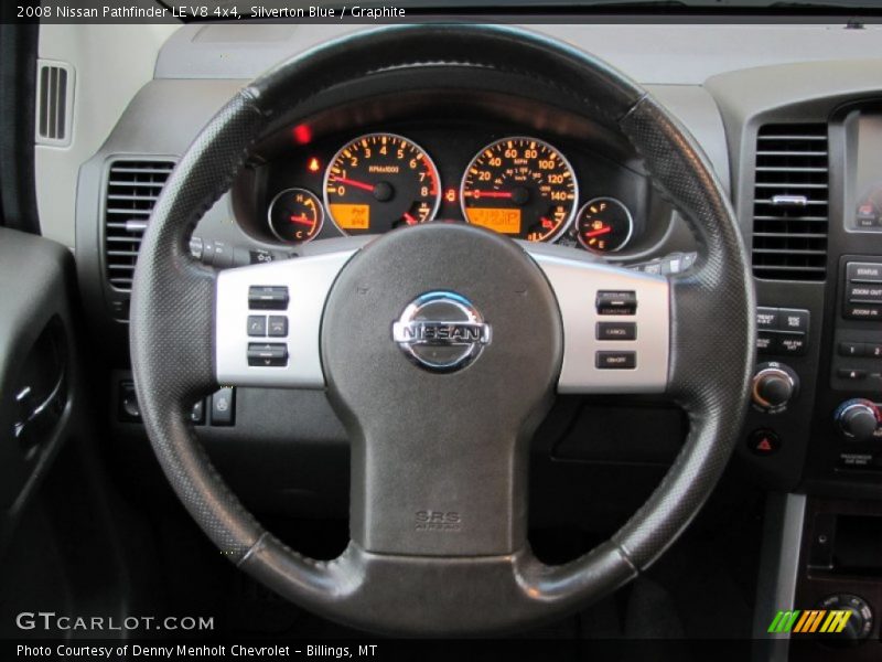 Silverton Blue / Graphite 2008 Nissan Pathfinder LE V8 4x4