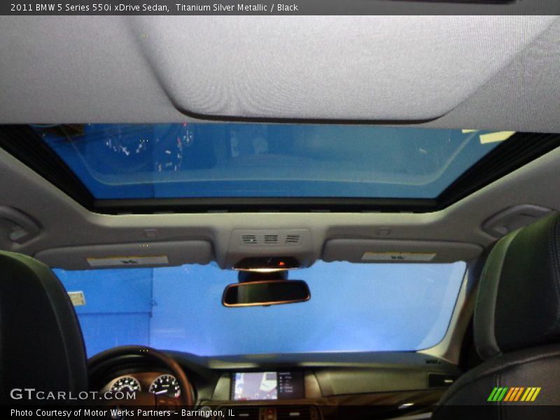 Titanium Silver Metallic / Black 2011 BMW 5 Series 550i xDrive Sedan