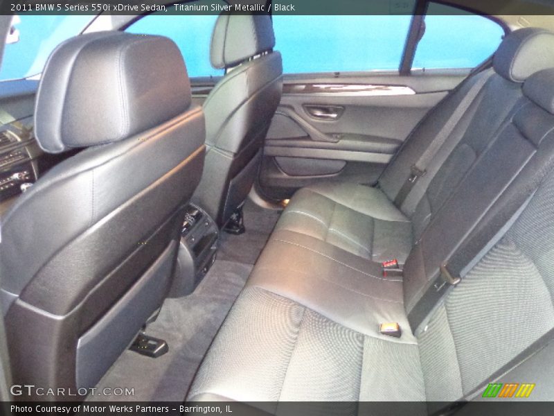 Titanium Silver Metallic / Black 2011 BMW 5 Series 550i xDrive Sedan