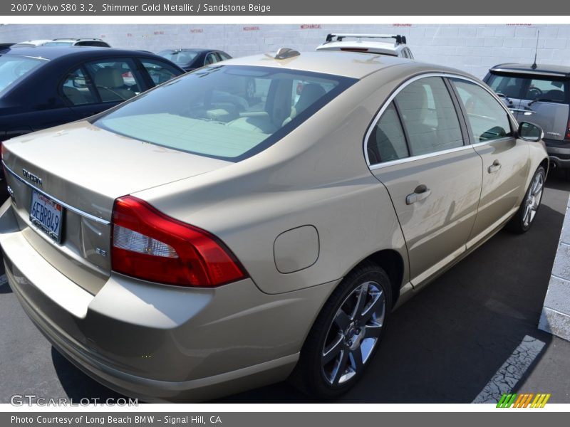 Shimmer Gold Metallic / Sandstone Beige 2007 Volvo S80 3.2