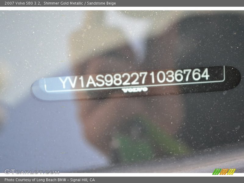 Shimmer Gold Metallic / Sandstone Beige 2007 Volvo S80 3.2