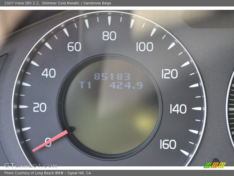 Shimmer Gold Metallic / Sandstone Beige 2007 Volvo S80 3.2