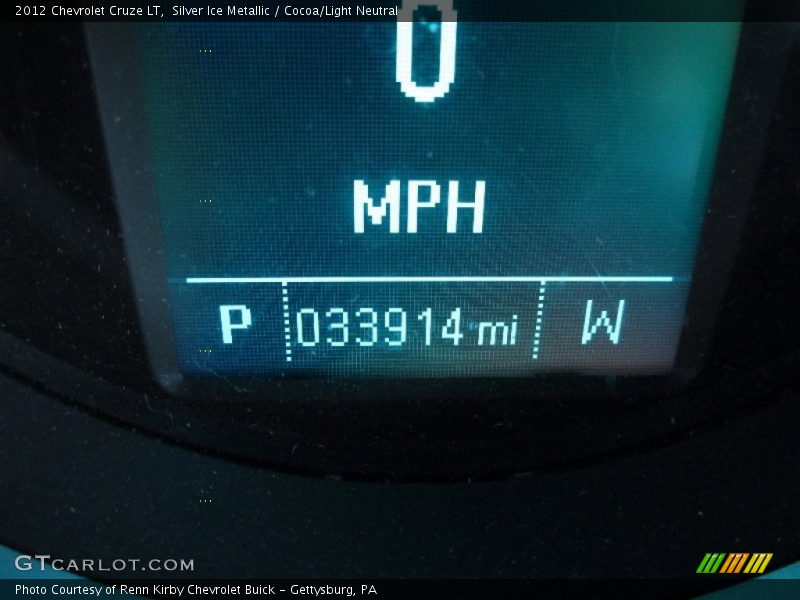 Silver Ice Metallic / Cocoa/Light Neutral 2012 Chevrolet Cruze LT