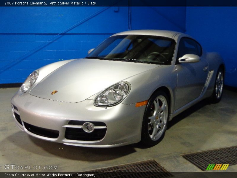 Arctic Silver Metallic / Black 2007 Porsche Cayman S