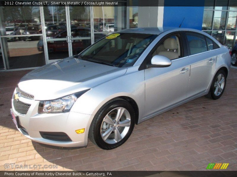 Silver Ice Metallic / Cocoa/Light Neutral 2012 Chevrolet Cruze LT