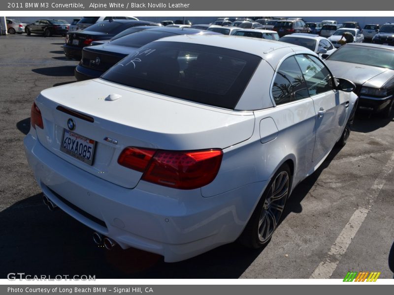 Alpine White / Black Novillo Leather 2011 BMW M3 Convertible