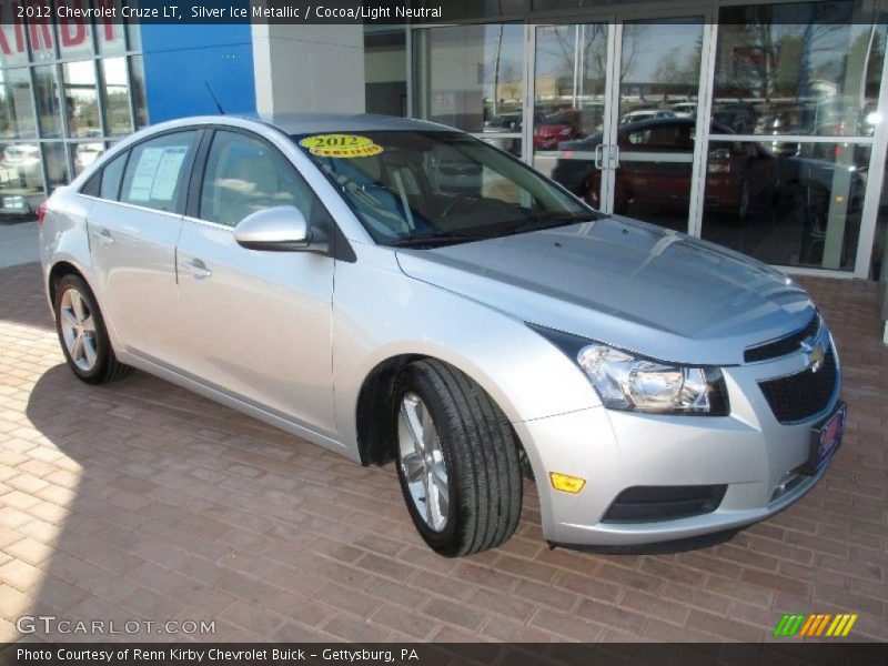 Silver Ice Metallic / Cocoa/Light Neutral 2012 Chevrolet Cruze LT
