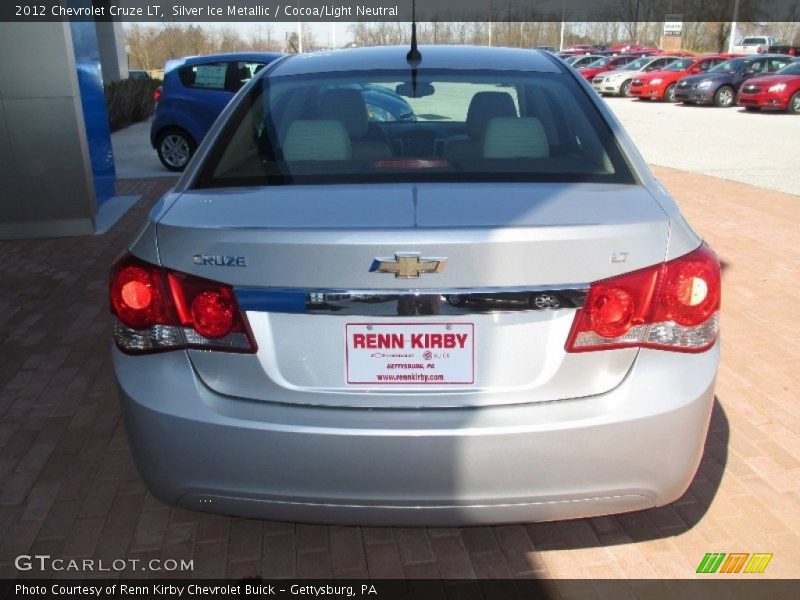 Silver Ice Metallic / Cocoa/Light Neutral 2012 Chevrolet Cruze LT