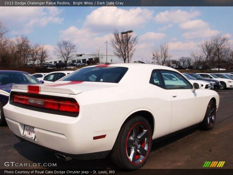Bright White / Dark Slate Gray 2013 Dodge Challenger Rallye Redline