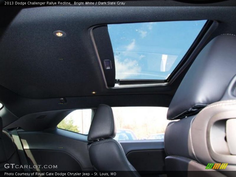 Bright White / Dark Slate Gray 2013 Dodge Challenger Rallye Redline
