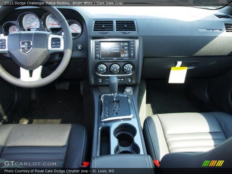 Bright White / Dark Slate Gray 2013 Dodge Challenger Rallye Redline