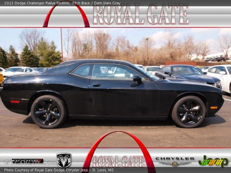 Pitch Black / Dark Slate Gray 2013 Dodge Challenger Rallye Redline