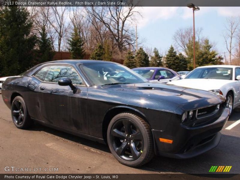 Pitch Black / Dark Slate Gray 2013 Dodge Challenger Rallye Redline