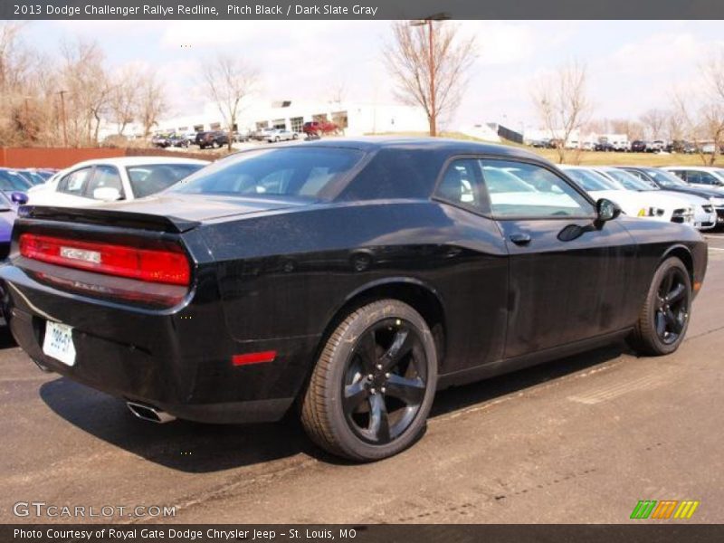 Pitch Black / Dark Slate Gray 2013 Dodge Challenger Rallye Redline