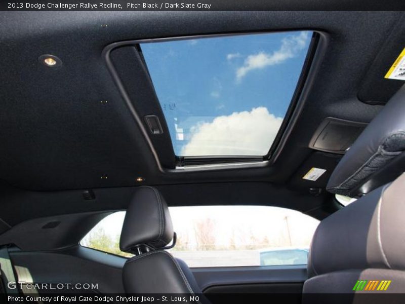 Pitch Black / Dark Slate Gray 2013 Dodge Challenger Rallye Redline