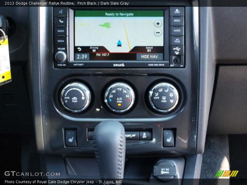 Pitch Black / Dark Slate Gray 2013 Dodge Challenger Rallye Redline